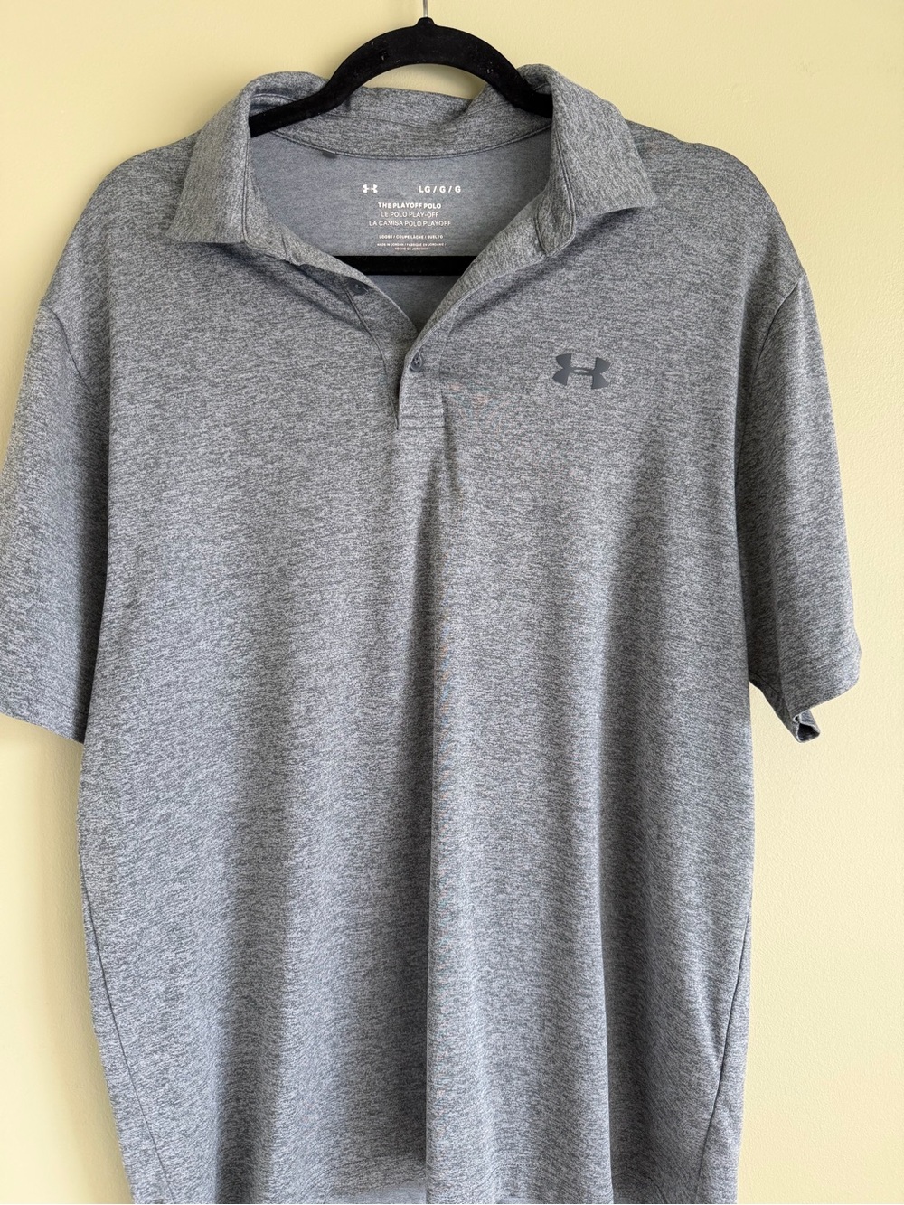 Under Armour Men's Gray Heather Performance Polo